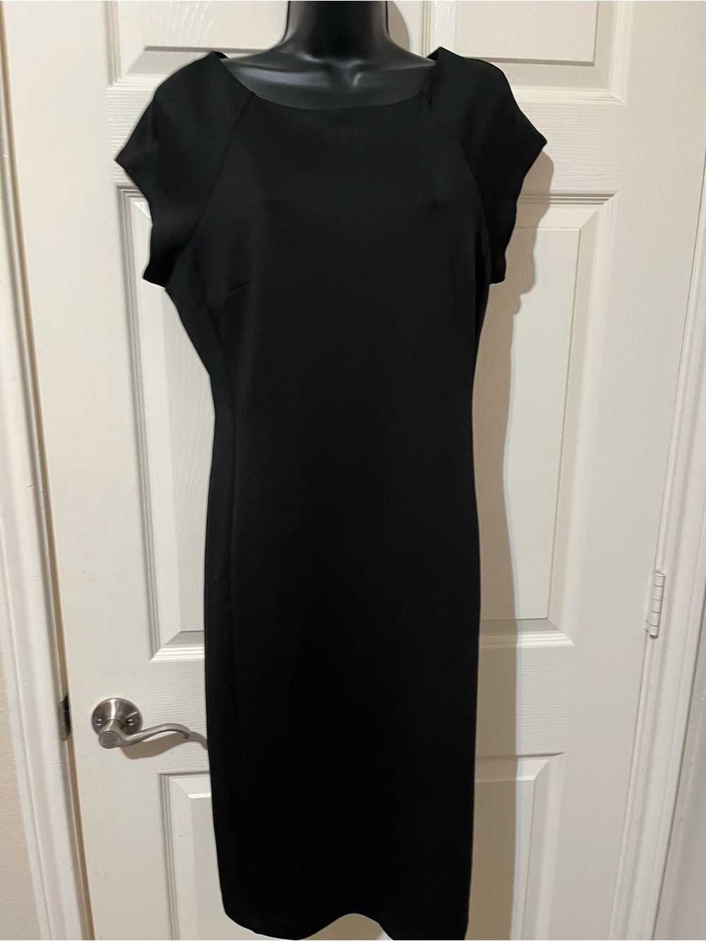 ECI Black Midi Sheath Dress